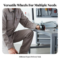 High Load Capacity Hydraulic Lifting Device Replacement Wheel Heavy Duty Hydraulic Lifting Device Wheel Steel Construction for Mechanics