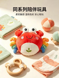 Crab Music Bouncing Ball Toy for Babies, Encourages Crawling and Head Lifting