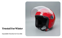 Electric Bike Helmet 3C Certified Riding Helmet with Visor Multi-Season Impact-Resistant Headwear for Men, Women, Winter