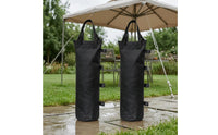 Cylindrical Sandbag Weight Bag Black Weight Bag with Handles Portable Sandbag with Handle Reusable for Event Planners, Canopy Anchoring