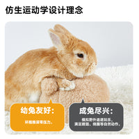 Rabbit Toy Entertainment Ball for Hamsters, Cotton Linen, Wear-Resistant