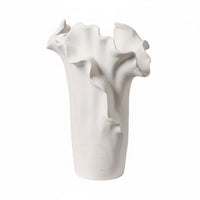 Ceramic Vase Artistic Imperfection Wavy Ceramic Vase Minimalist Home Decor Decoration