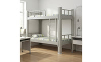 Metal Bunk Bed Space-Saving Bunk Bed with Ladder Furniture for Teens, Students, Small Bedroom, Dormitory, Shared Room