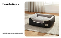 All-Season Use Washable Dog Sofa Chew Resistant Soft Cat Bed Warm Fleece Interior Supportive Dog Bed Long-Lasting Materials for Small Dogs, Cats, Young Dogs
