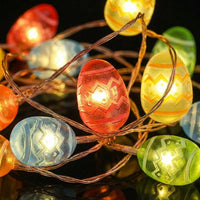Easter Egg String Lights, Battery Operated Copper Wire LED Fairy Lights, Multi-Colour Pastel Spring Decor for Home, Bedroom, Mantelpiece & Party Ornament