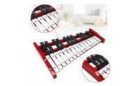 Glockenspiel Chromatic Glockenspiel with Carrying Bag Complete Xylophone with Mallets for Students