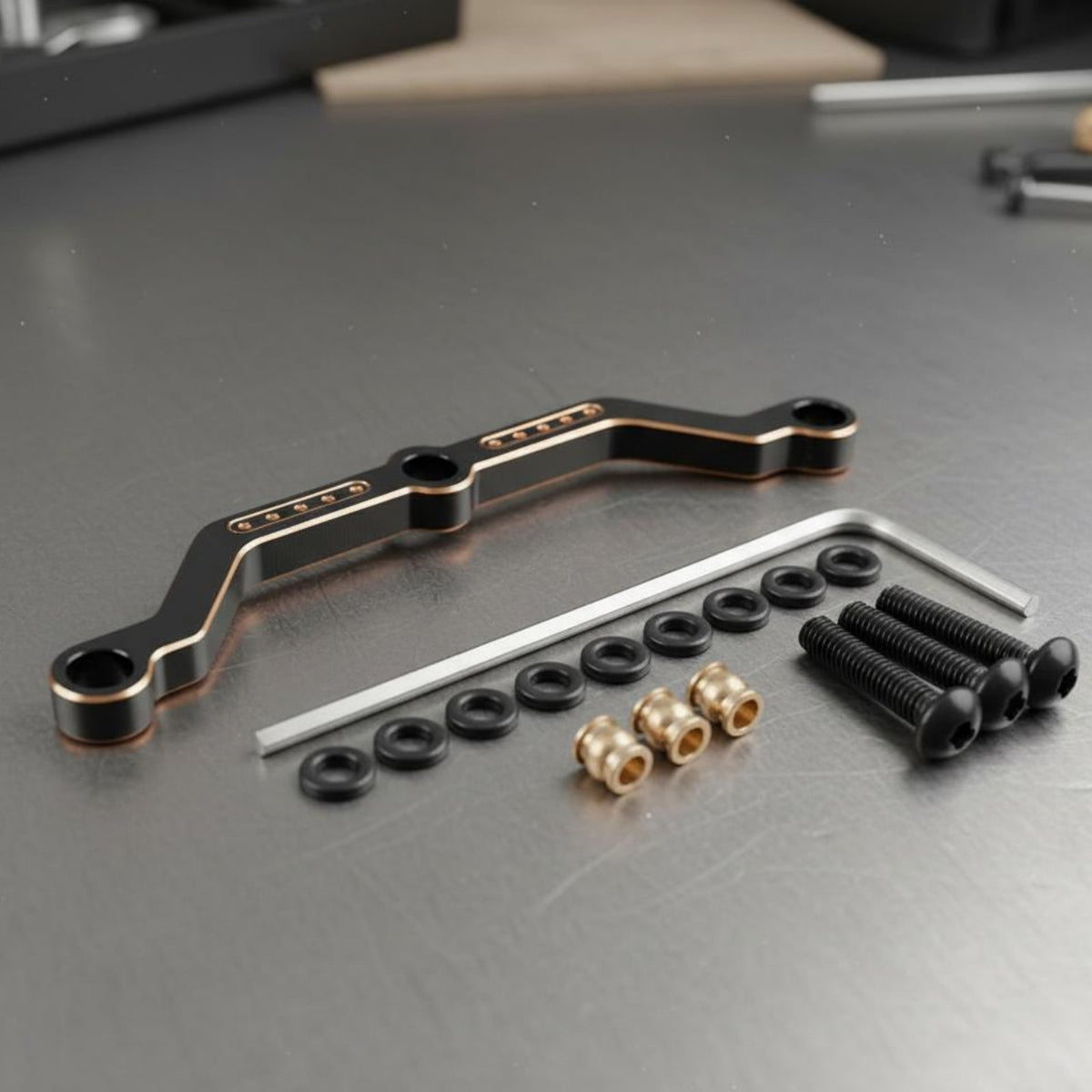 Sturdy Metal Construction TRX4M Steering Tie Rod CNC Machined 1/18 Scale Crawler Steering Rod