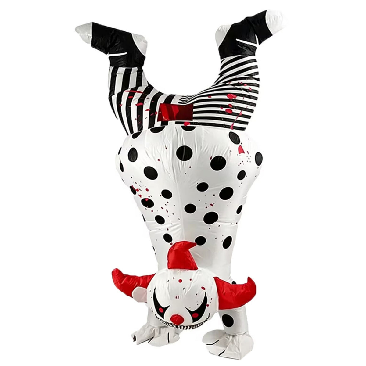 Funny Inflatable Clown Costume Full-Body Clown Suit with Blower Oversized Onesie Easy to Use for Halloween, Parties, Cosplay