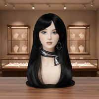 Sleek Skin Look PVC Half Head Bust for Photo Photography