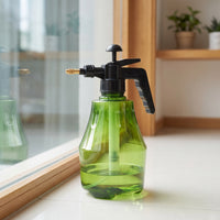 Handheld Pump Sprayer with Brass Nozzle Portable Pressurized Spray Bottle Compact Water Spray Bottle with Wand Translucent for Gardeners, Homeowners, Garden, Patio, Balcony, Greenhouse
