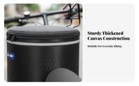 High Capacity Waterproof Bike Basket Multi-Use Folding Bike Basket Easy Installation for Cyclists, Adults, Commuting, Daily Errands, Outdoor