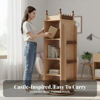 Space-Saving Rotating Tree book rack Large Capacity Book Rack Display Shelf for Students, Children, Parents, Study Room, Bedroom