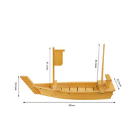 Sushi Boat Wooden Sashimi Serving Boat Food Sushi Serving Tray for Themed Parties