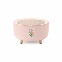 Lightweight Press Top Trash Can Spring-Open Garbage Bin with Lid Sturdy Waste Basket Easy to Clean for Bedroom, Living Room