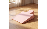 Pilates Incline Surface Padded Pilates Wedge Upholstered Slant Board for Studio Stretching, Home Workouts