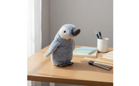 Large Capacity Soft Penguin Writing Utensil Case Multi-Functional Penguin Stuffed Creature Pouch Great Gift Idea Stationery Organizer for School