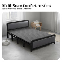 Four-Fold Bed Foldable Design Sleeping Furniture Space-Saving for Apartment Dwellers, Students, Rental House, Bedroom, Guest Room