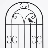 Square Iron Cucumber Trellis, 50cm Dark Metal Vine Trellis for Climbing Flowers Support with Stakes