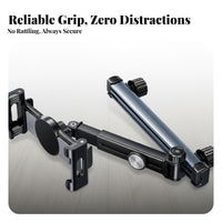 Car Headrest Mount Hands Viewing Backseat Phone and Holder Universal Compatibility Adjustable Mount for Kids, Road Trips