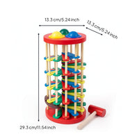Ball Structure with Hammer Wooden Pound and Tap Bench Developmental
