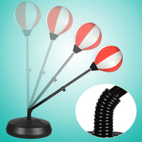 Weighted Base Children's Freestanding Speed Bag Stress Relief Kids Striking Bag Stand Develops Hand-Eye Coordination Freestanding Speed Ball Fast Rebound Mechanism for Beginners, Boys, Toddlers, Indoor, Home Gym, Playroom