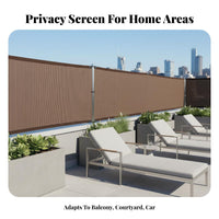 Balcony Privacy Screen Easy Installation Fence Privacy Screen Heavy Duty Patio Shade Cloth Reinforced Edges for Garden, Yard, Pool Area
