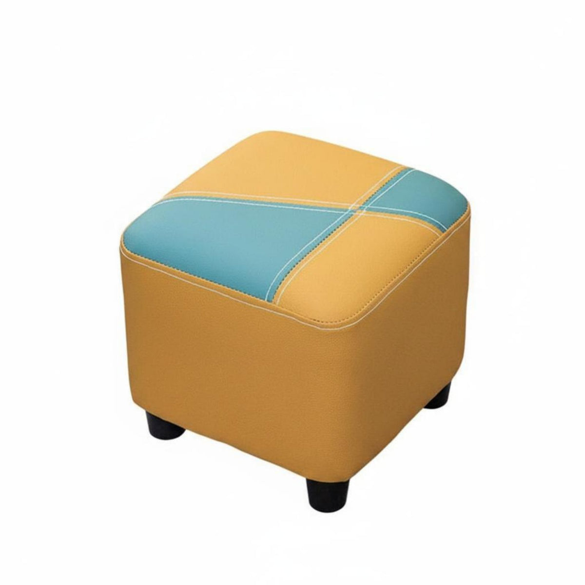 Scuff-Resistant Resistant Upholstered Footrest space-efficient Size Upholstered Ottoman adaptable Low Stool Space-Saving for Pet Owners, property owners, Children, Entryway, Living Room, Bedroom, Office