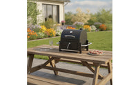 Compact Charcoal Grill Portable Charcoal Barbecue Heavy-Duty Grill with Temperature Gauge Rust-Resistant for Backyard