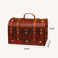 Wooden Treasure Chest Lockable Vintage Wooden Treasure Chest Portable