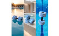 4 Pieces Easy-Grip Water Dumbbells with Marbled Pattern Lightweight Aquatic Exercise Dumbbells High-Density Aquatic Exercise Weights Quick-Drying for Fitness Enthusiasts, Swimmers, Swim Practice