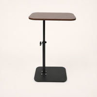Compact Adjustable Side Table Space-Saving Height Adjustable Table Stable Furniture Slim-Profile for Small Apartments
