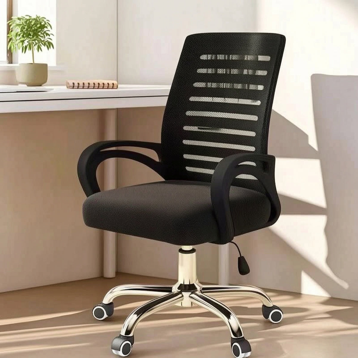 Ergonomic Mesh Office Chair Height Adjustable Mesh Desk Chair Swivel Furniture Ventilated for Students