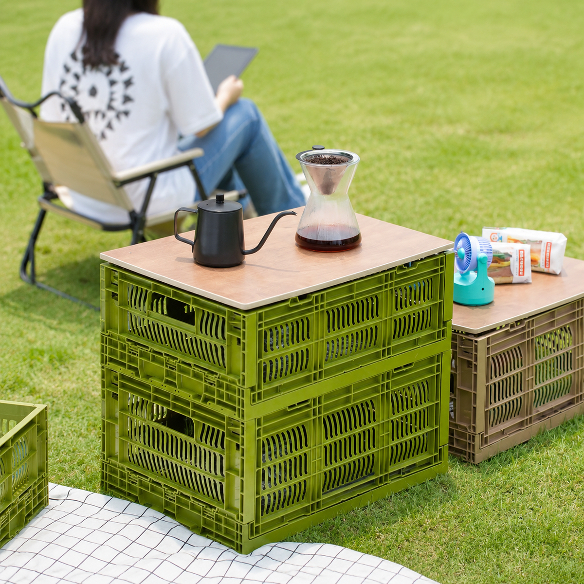 collapsible storage crates