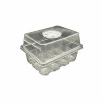 High Clarity Lid 12 Cell Starter Tray Clear View Design 12 Cell Seedling Starter Kit Built-in Drainage Seedling Tray with Humidity Dome Reusable for Home Gardeners, Beginners, Indoor