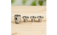 4 Pieces Drill Guide Sleeve Knurled Reducing Guide Sleeve Drill Bushing Kit Wear-Resistant Tool Accessory Stable for Woodworkers