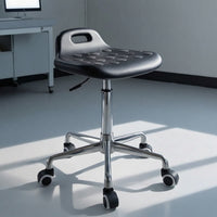 Height-Adjustable Stool Mobile Stool with a Gas Lift Chair Easy-to-Clean Furniture Stable for Professionals, Office, Workshop