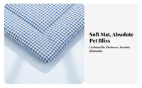 Checkered Pet Mat Machine launderable Crate Liner Warm for Home, Travel