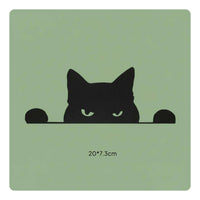 Cartoon Design Black Feline Door Frame Decor Sturdy Construction Feline Door Topper for Indoor, Doorway