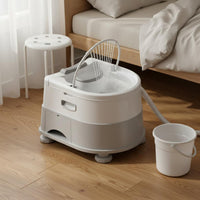 Soft Neck Cushion Lie-Flat Hair Washing Station Head Spa Experience Bedside Hair Washing Sink Adjustable Height Home Health Aid Water Circulating Shower for Elderly