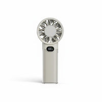 Handheld Cooling Fan Digital Display Ice Cooling Fan Electronically Commutated Engine Triple-Function Design for Commuters