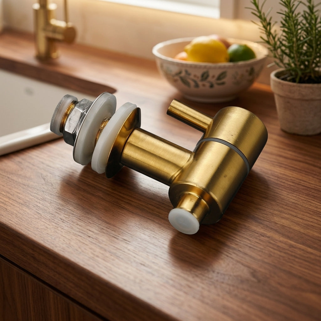 Beverage Dispenser Tap, Brushed Stainless Steel Tap for Drinks, Single-Handle Drink Dispenser Tap and Beverage Dispenser Faucet Replacement