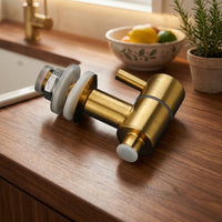 Beverage Dispenser Tap, Stainless Steel Faucet for Drink Containers, Brushed Finish Single-Handle Juice Barrel Spigot, Fits 12mm Opening Hole