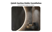 DrillDrillless Suction Cup Corner Shelf No-Drilling Suction Cup Corner Holder Easy to Install Bathroom Accessory Space-Saving Design for Homeowners, Students, Families, Washroom, Powder Room, Kitchen