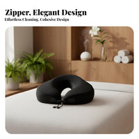 Pressure Relief Post-Surgery Face down Pillow Air Circulation Memory Foam Face Pillow Breathable Material for Spa Clients, Spas, Clinics