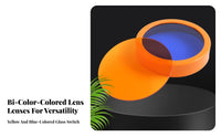 Easy to Install Headlamp Color Filter Long-Lasting Yellow Blue Light Filter for Outdoor Enthusiasts, Fishermen, Fishing, Night Work