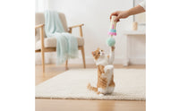Cat Toy Rod Toy with Plushy Orb Automatic Teaser with Fluff-Tipped Teaser Handheld Cat Teaser for Cats, Kittens, Pet Training