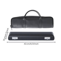 Flute Case with Carrying Bag Portable Flute Case Musical Instrument Storage Bag Compact Supportive for Students, Travel