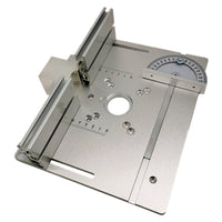 Adjustment Slot Aluminum Router Table Insert Plate Metal Router Table Insert Plate Alignment Rails Power Tool Accessory Rectangular
