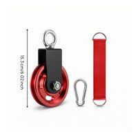 Fitness Pulley 360-Degree Rotating Pulley with Carabiner Gym Attachment Silent for Strength Training
