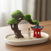 Realistic Design Artificial Welcome Conifer Tree Handmade Bonsai Accessory for DIY Enthusiasts, Rockery, Terrarium, Desktop